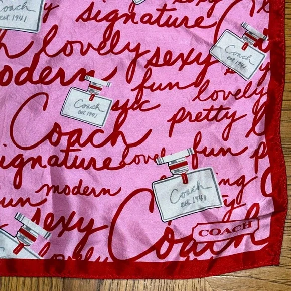 *HTF* COACH Perfume Bottle Monogram Scarf